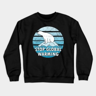 Global Warming - Polar bear Crewneck Sweatshirt